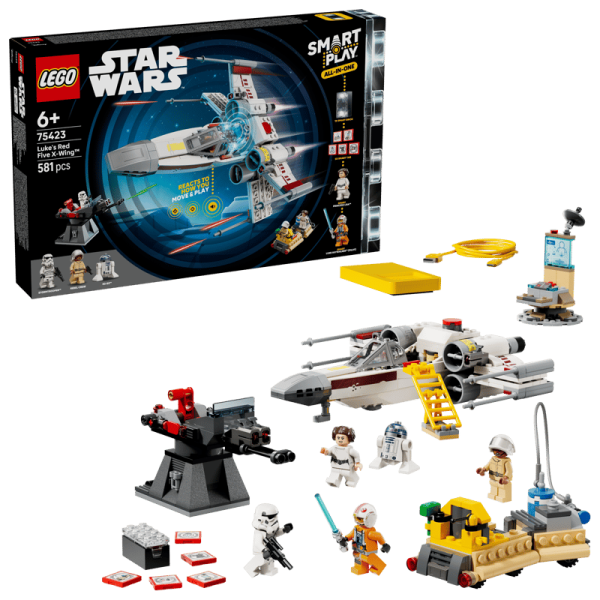 LEGO® Star Wars™ 75423 SMART Play™: Lukes Rot Fünf X-Wing™